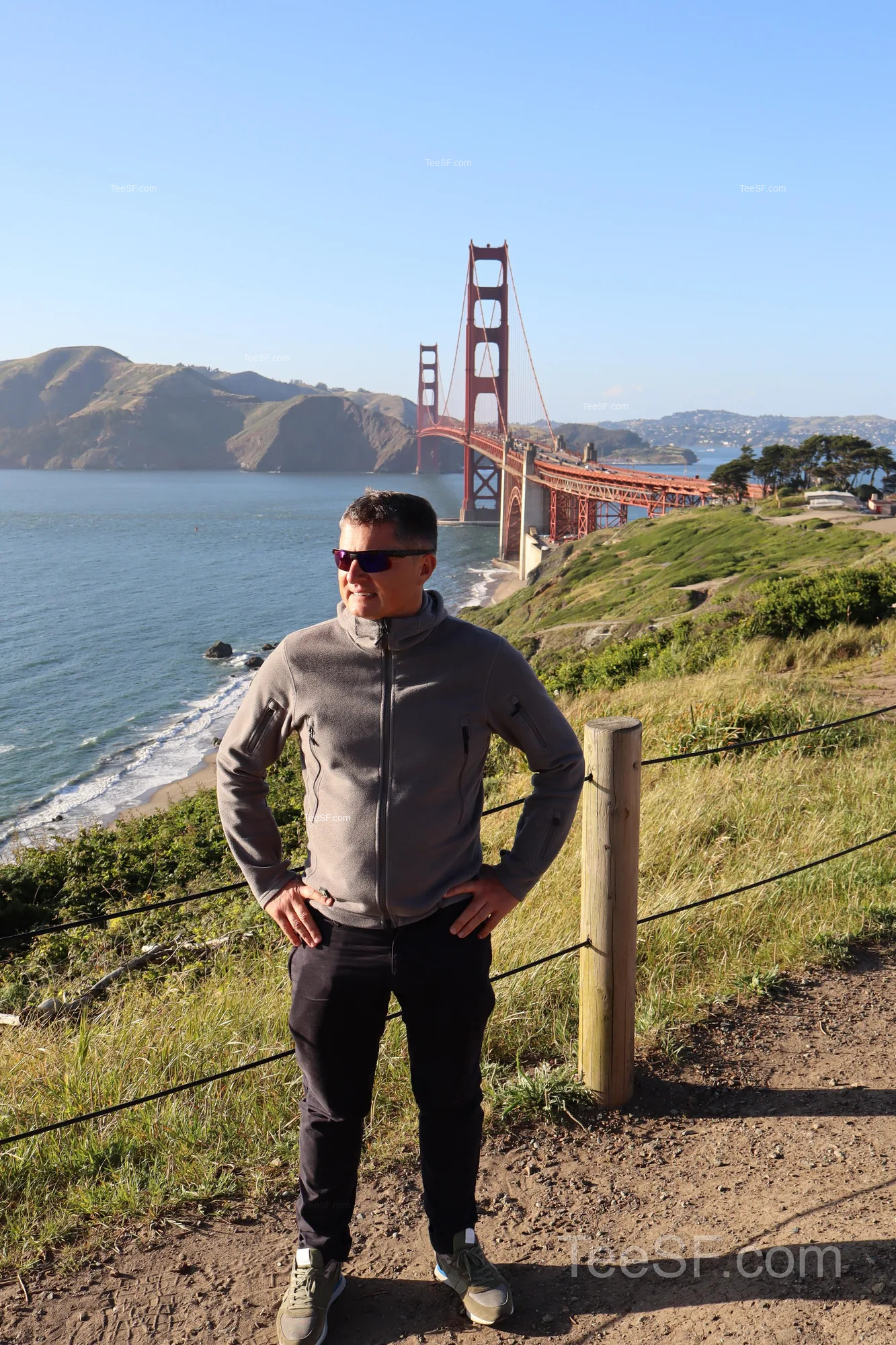 golden Gate Bridge Overlook Portrait during a Stripe Sessions 2026 visit in San Francisco.